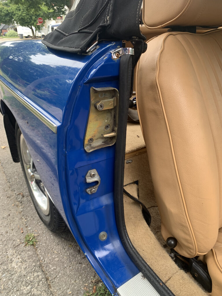 Passenger Door Rear Latch area