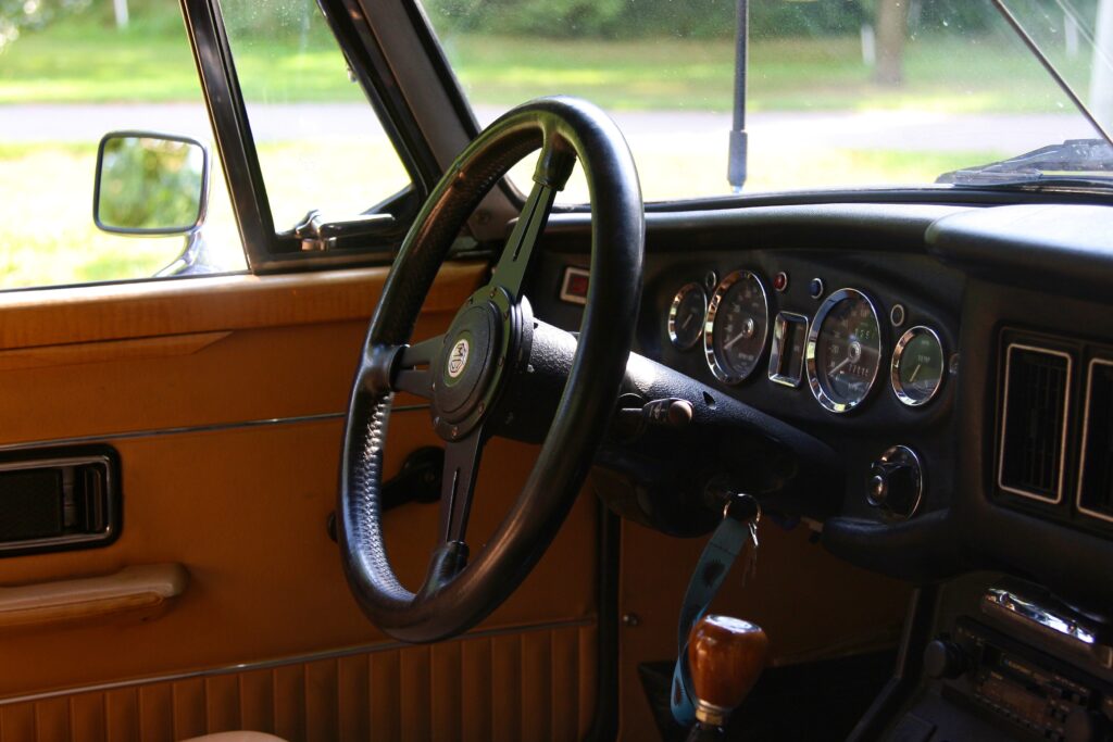 Leather Wrapped Steering Wheel